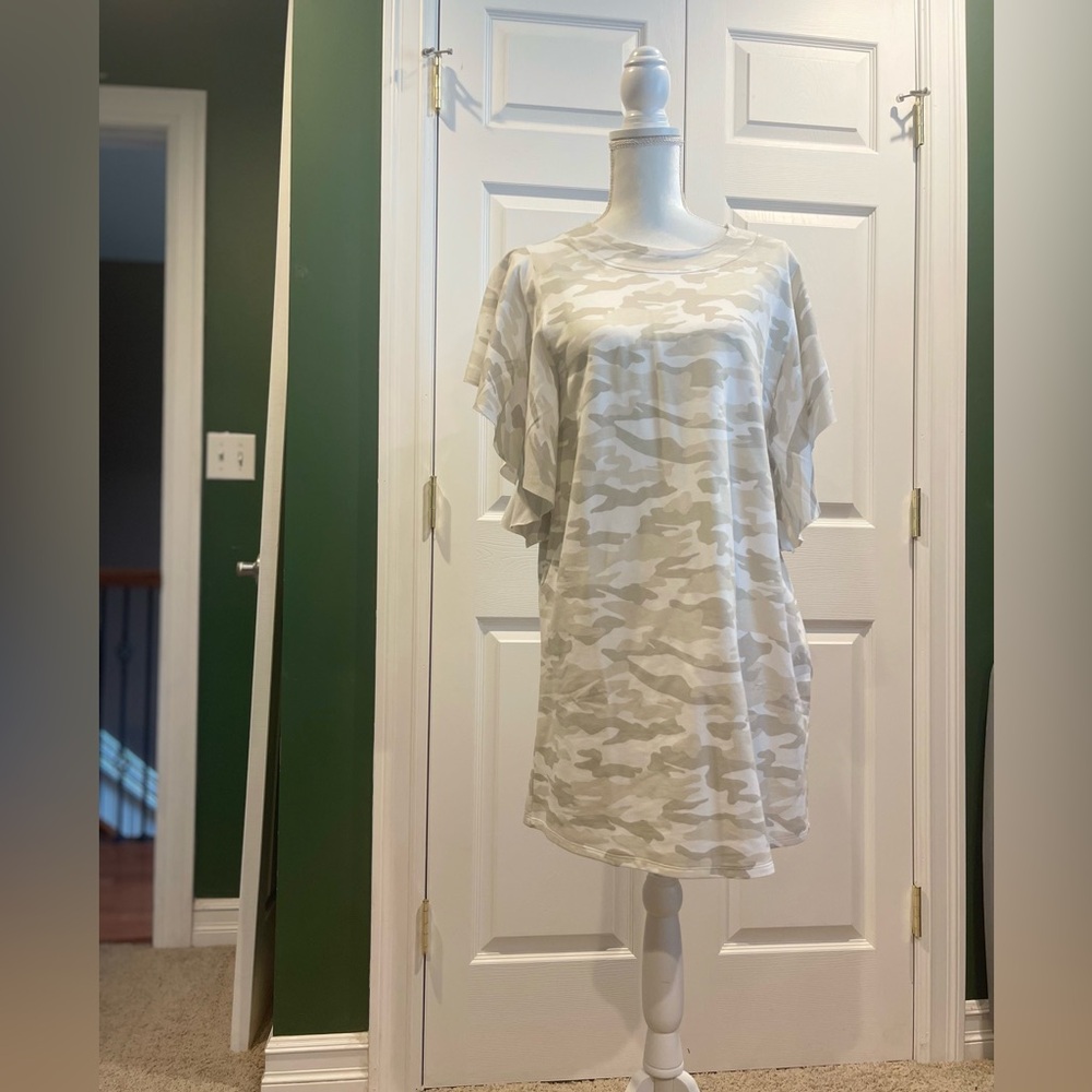 NWT- Camouflage Print T-Shirt Dress from Mudpie. Small